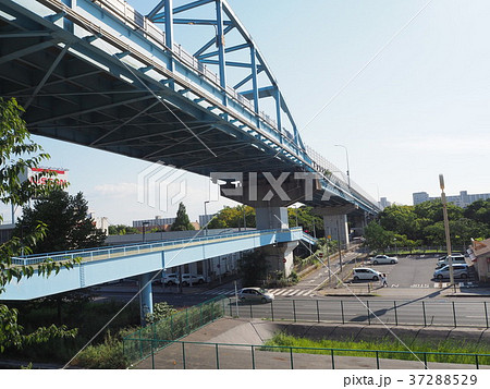 稲毛陸橋の写真素材