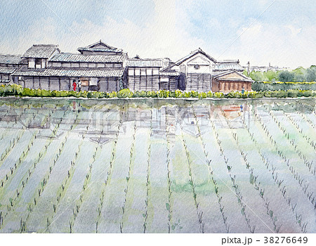 田のイラスト素材