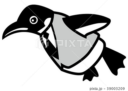 ファーストペンギンのイラスト素材