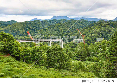 夕張山地の写真素材