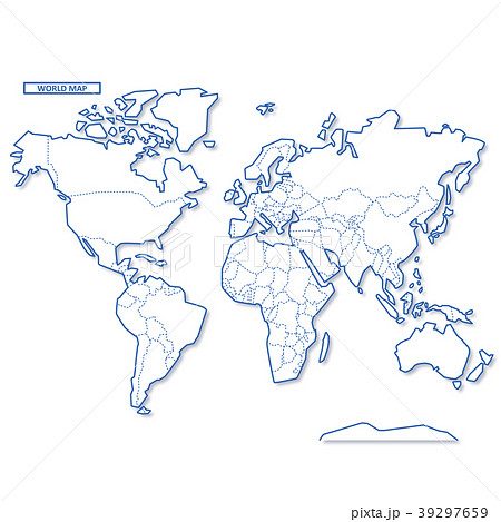 世界地図 地図 世界 大陸のイラスト素材