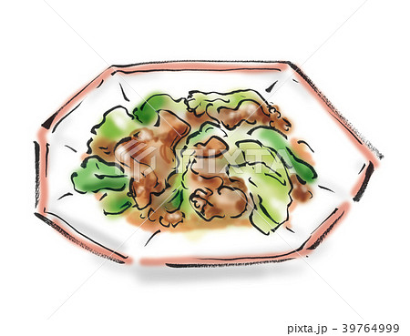 肉野菜炒めのイラスト素材 Pixta