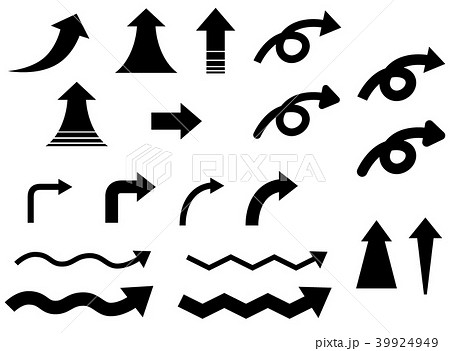 矢印 方向 縮小 拡大の写真素材