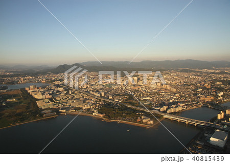 航空写真 風景 福岡県 東区の写真素材 - PIXTA