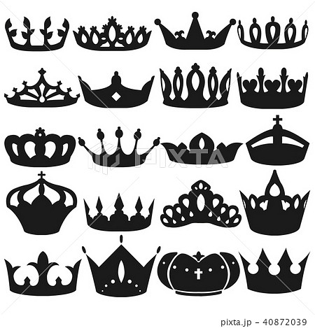 王冠 順位 クラウン 記号のイラスト素材