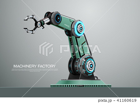ロボット 機械 腕 手のイラスト素材 Pixta