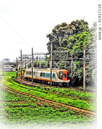 近鉄電車のイラスト素材