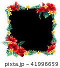 ハイビスカスの飾り枠 のイラスト素材