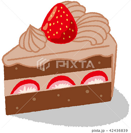 チョコレートケーキのイラスト素材集 Pixta ピクスタ