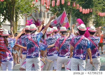 マーチングバンド ポーズの写真素材