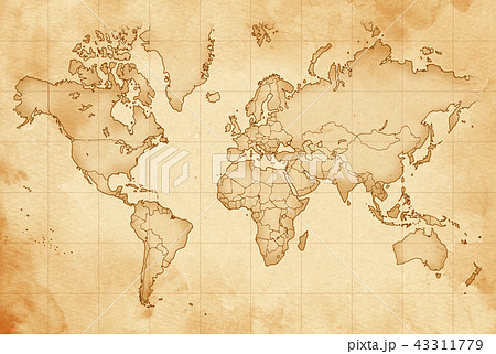 古地図のイラスト素材