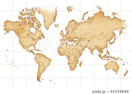 古地図のイラスト素材