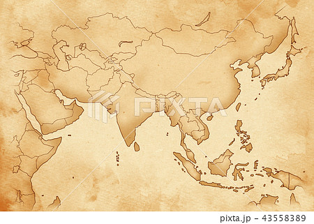 古地図のイラスト素材