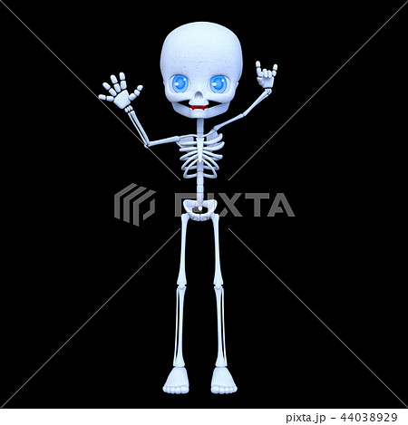 キャラクター かわいい 面白い 黒背景のイラスト素材