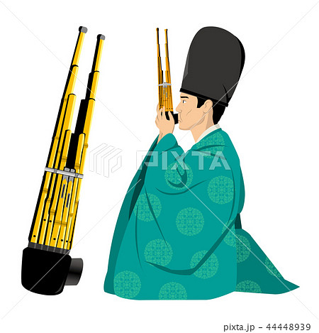 雅楽のイラスト素材