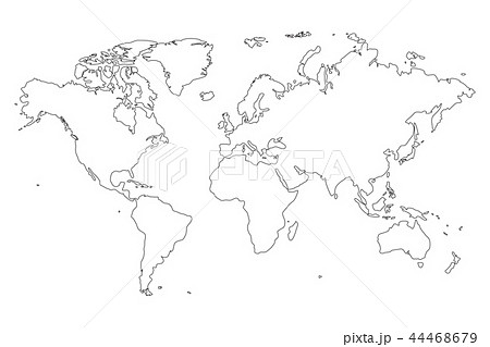 白地図 ベクター アメリカ合衆国 地図のイラスト素材