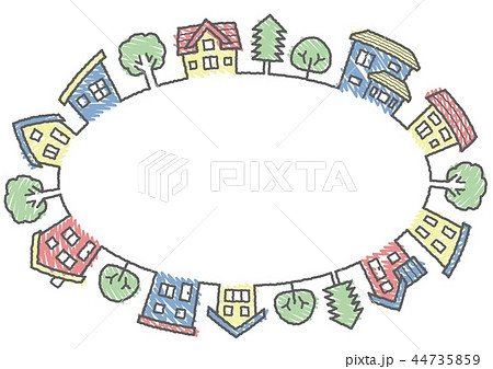 楕円のイラスト素材