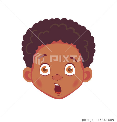 アフリカ人 顔 面 面子の写真素材