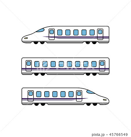 電車 乗り物 新幹線 東海道新幹線のイラスト素材