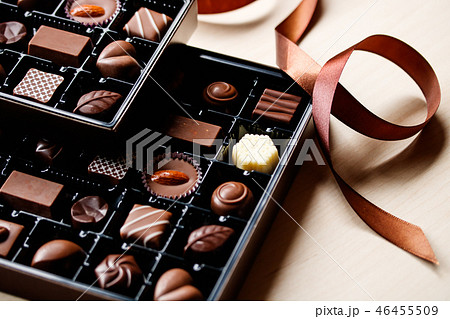 チョコレートボックスの写真素材
