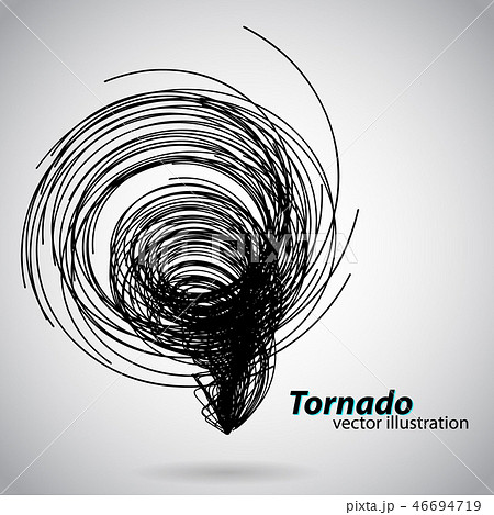 台風の目のイラスト素材