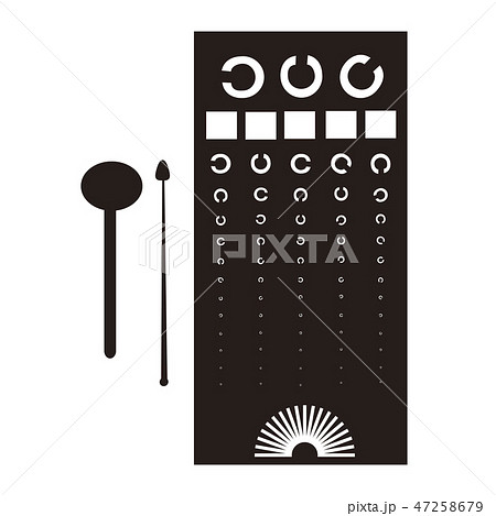 眼科検診 イラストのイラスト素材
