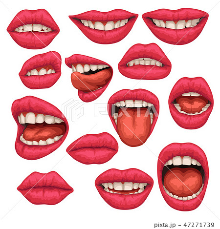 キス顔 愛らしい 挿絵 かわいい 顔のイラスト素材