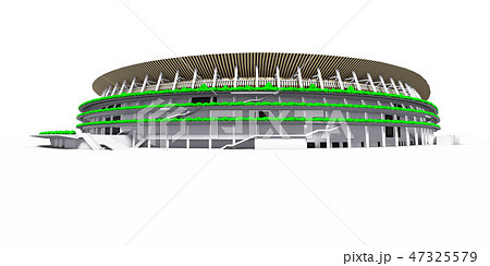 新国立競技場のイラスト素材