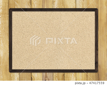 コルクボード 白バック 掲示板 ボードのイラスト素材