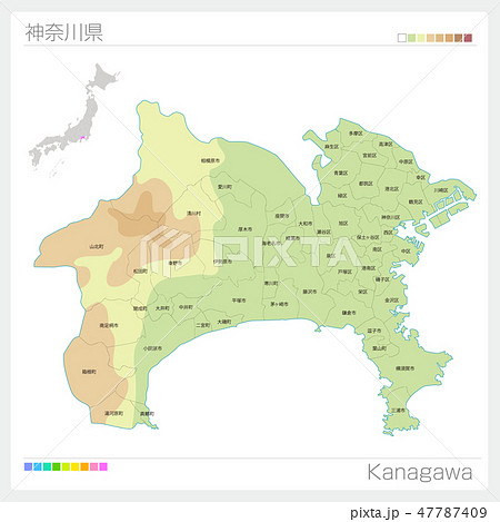 神奈川県のイラスト素材