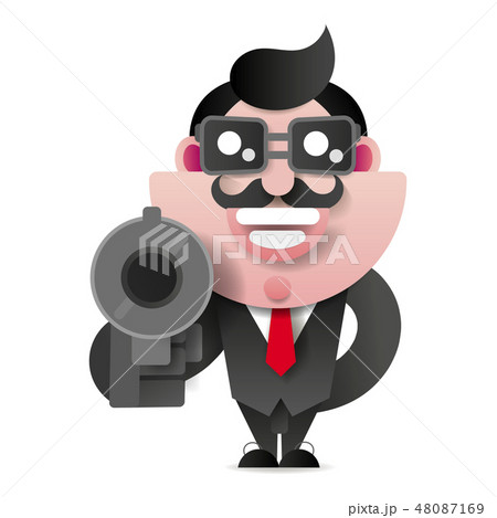 マフィア 銃の写真素材