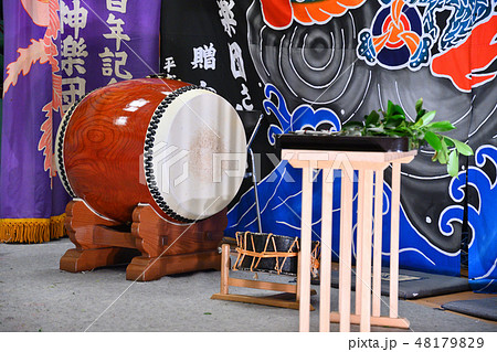 和太鼓 太鼓 大太鼓 小太鼓の写真素材