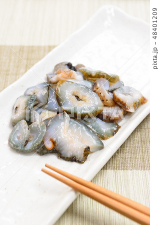 なまこ酢 日本料理 料理 海鼠の写真素材