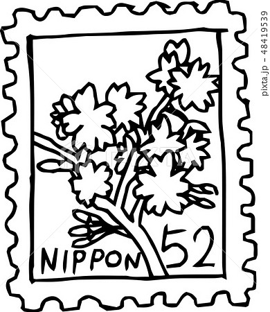 普通切手のイラスト素材