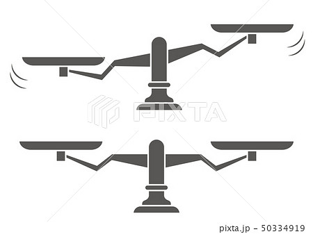 上皿天秤のイラスト素材