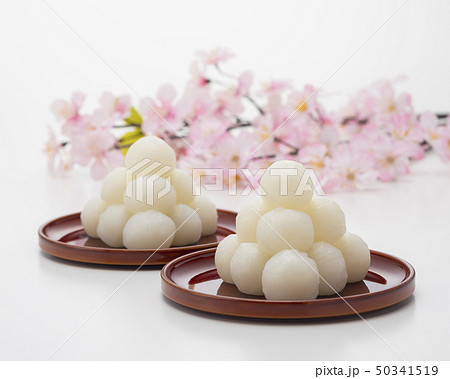 お供え 団子 お彼岸 だんごの写真素材