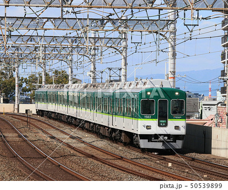 京阪電車の写真素材