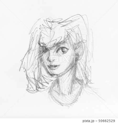 乱れ髪のイラスト素材