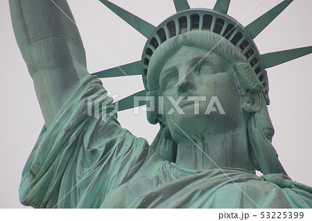 自由の女神の顔の写真素材