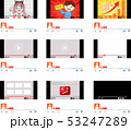 動画配信サイト風フレーム Video Distribution Site Style Frameのイラスト素材