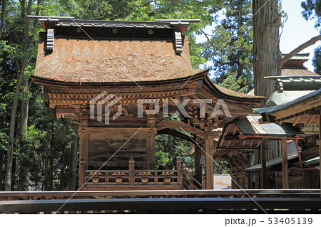 若一王子神社本殿の写真素材