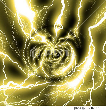 雷 稲妻 放電 科学のイラスト素材 Pixta