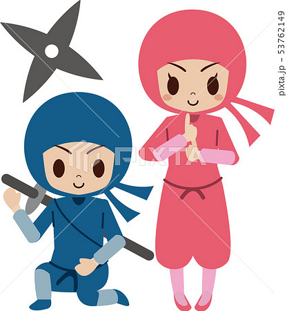 女忍者のイラスト素材