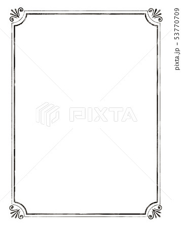 メニュー 飲食店 フレーム テンプレートの写真素材