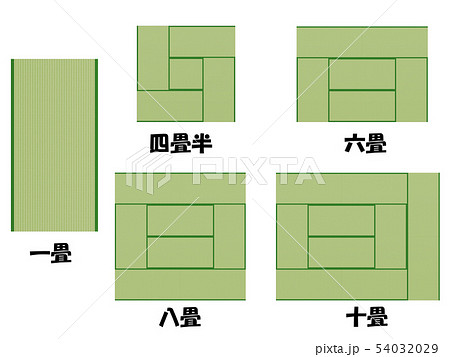 六畳 畳 イラスト 和室のイラスト素材