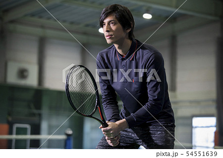 テニスコーチの写真素材