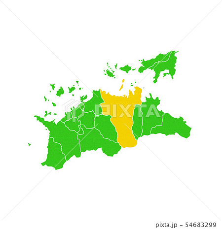 四国地図のイラスト素材集 ピクスタ