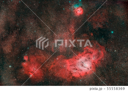干潟星雲の写真素材
