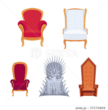 王様のイス 家具 王様 イスのイラスト素材