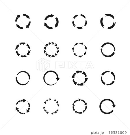矢印 ループ 繰り返し サイクルのイラスト素材